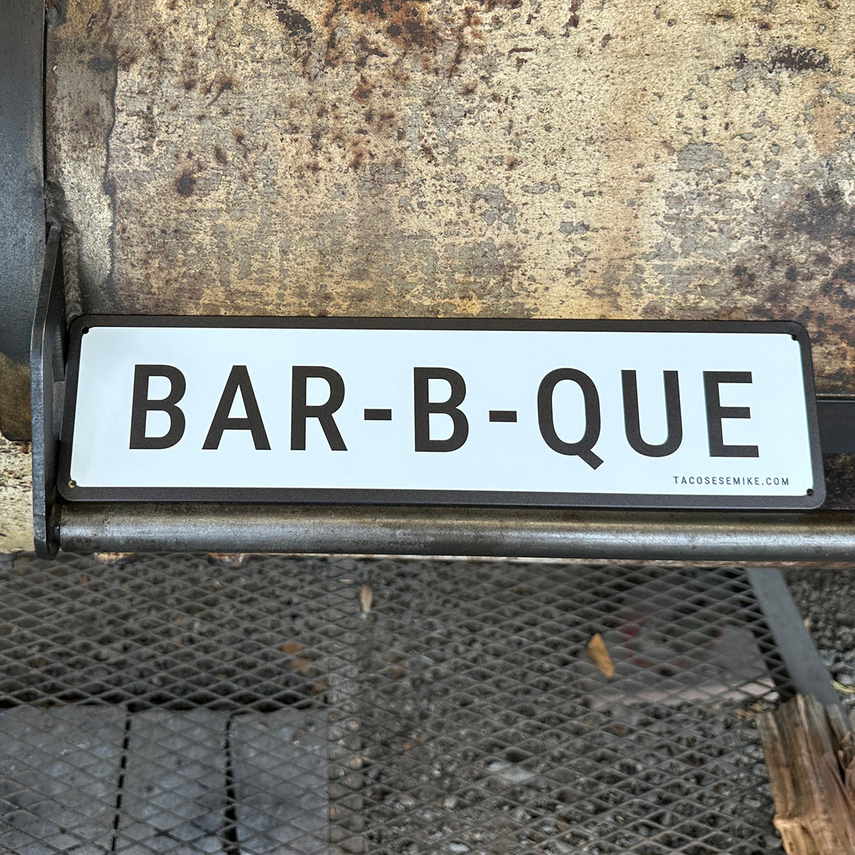 BAR-B-QUE - Metal Street Sign