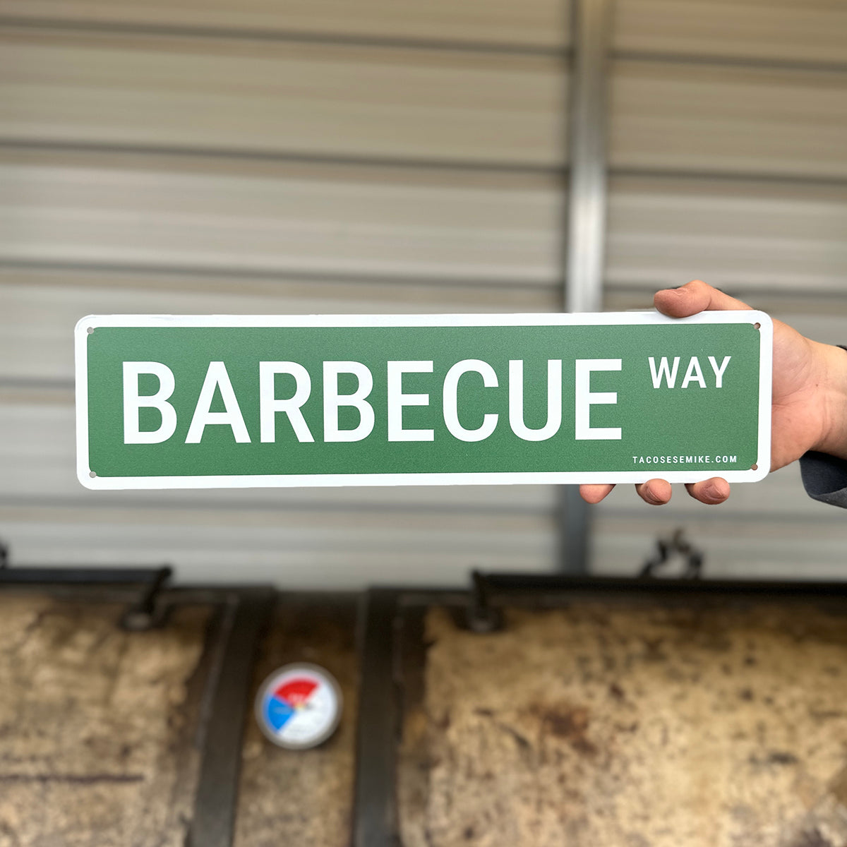 BARBECUE WAY - Metal Street Sign