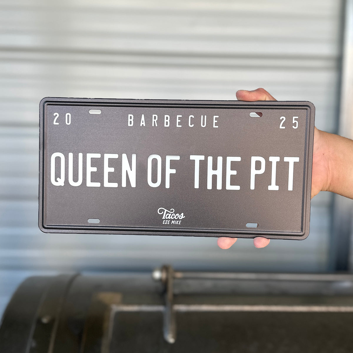 QUEEN OF THE PIT - Metal License Plate Sign