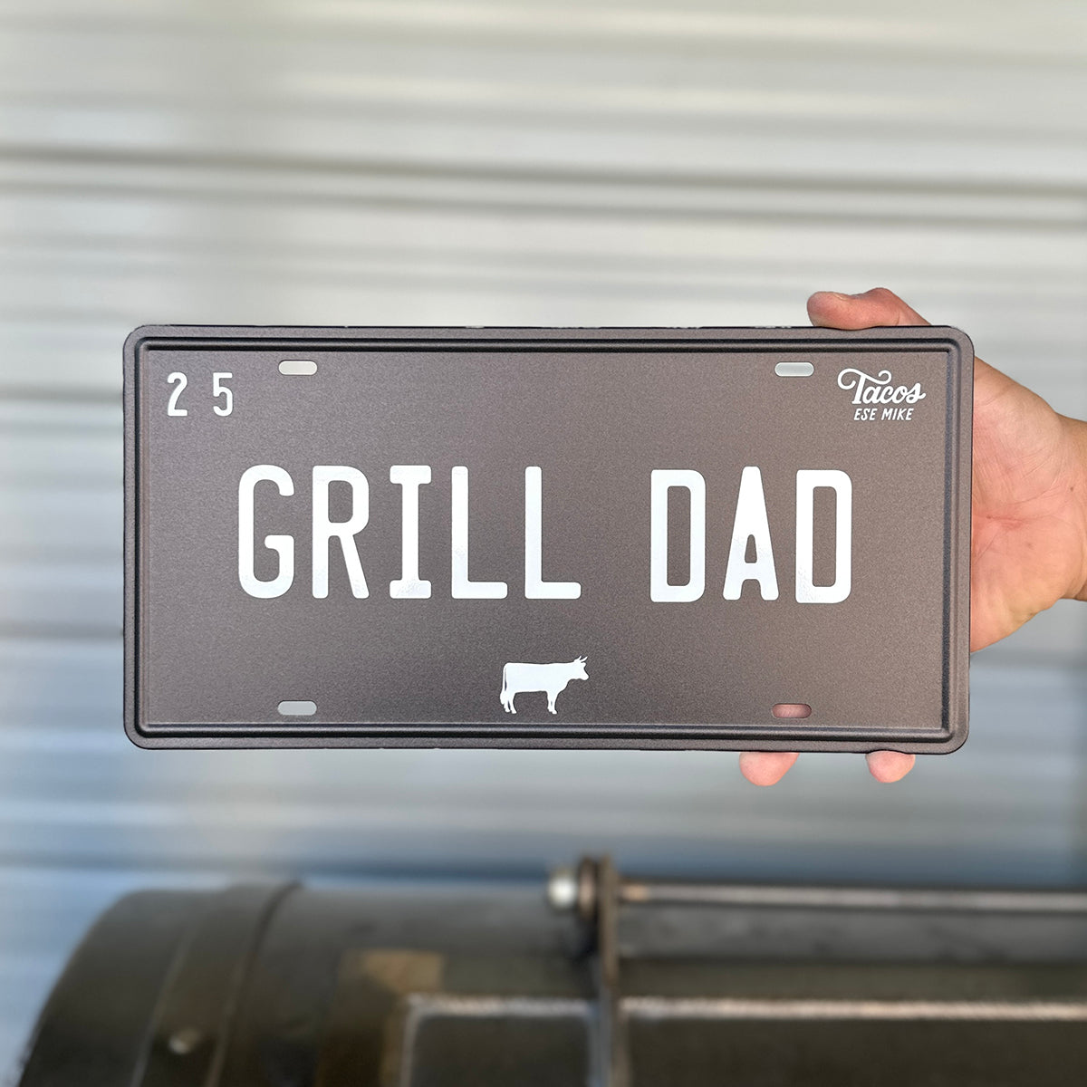 GRILL DAD - Metal License Plate Sign