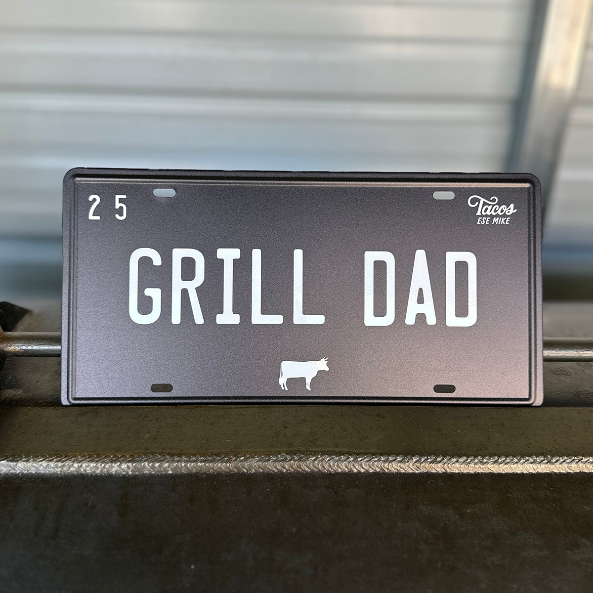 GRILL DAD - Metal License Plate Sign