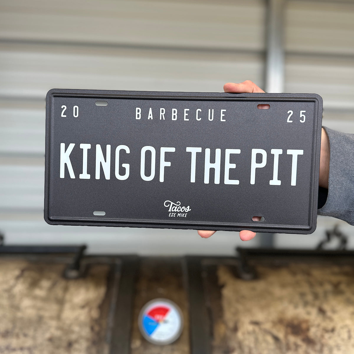 KING OF THE PIT - Metal License Plate Sign