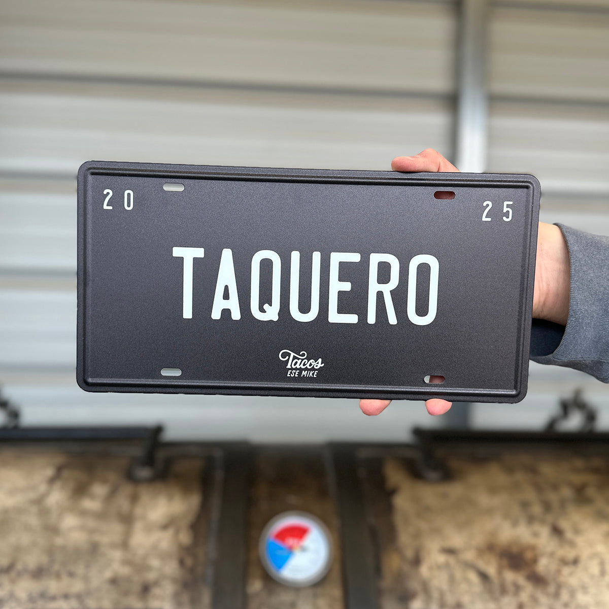 TAQUERO - Metal License Plate Sign