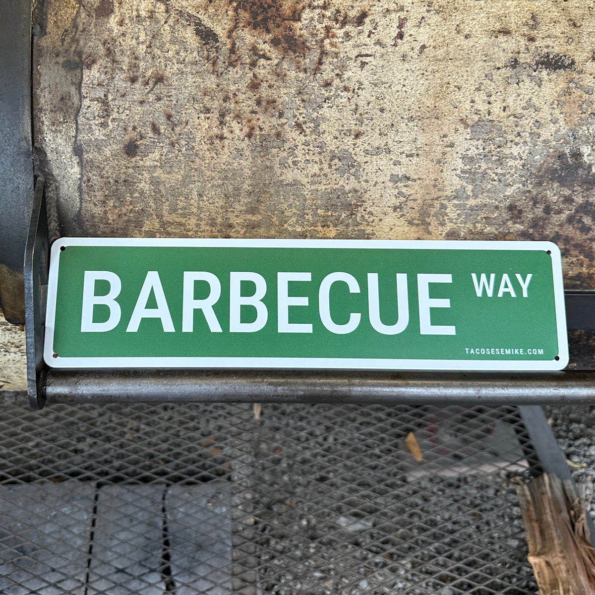BARBECUE WAY - Metal Street Sign
