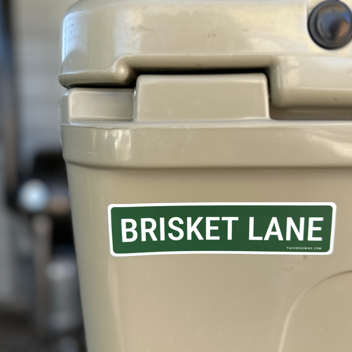 Brisket Lane Mini Street Sign Sticker