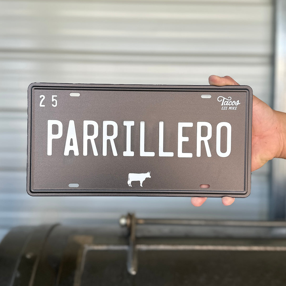 PARRILLERO - Metal License Plate Sign