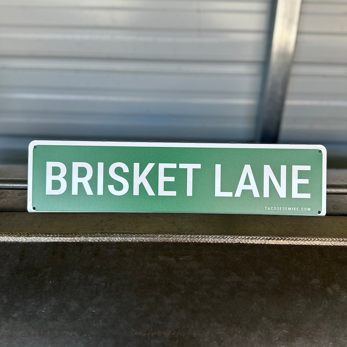 BRISKET LANE - Metal Street Sign