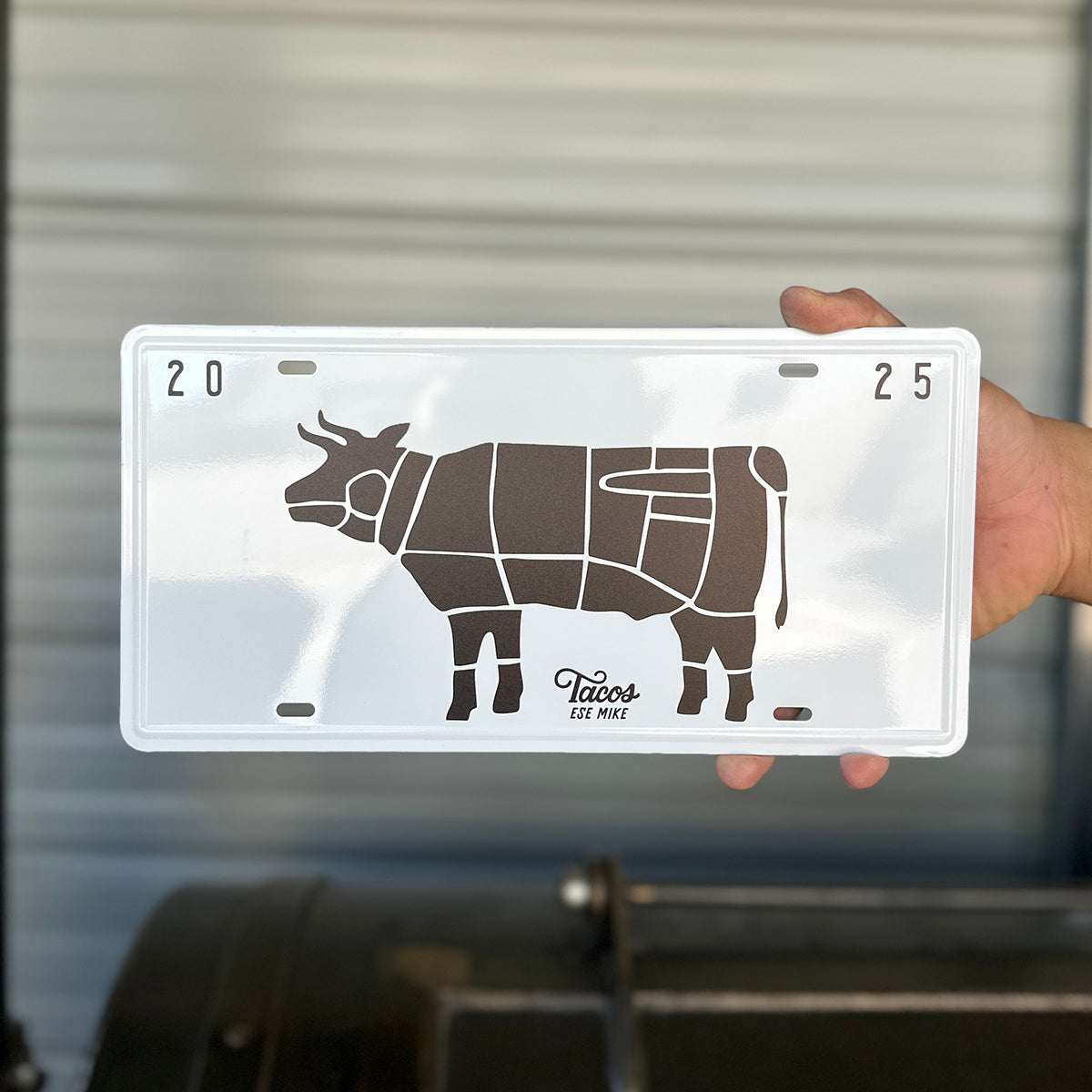 Beef Cuts - Metal License Plate Sign