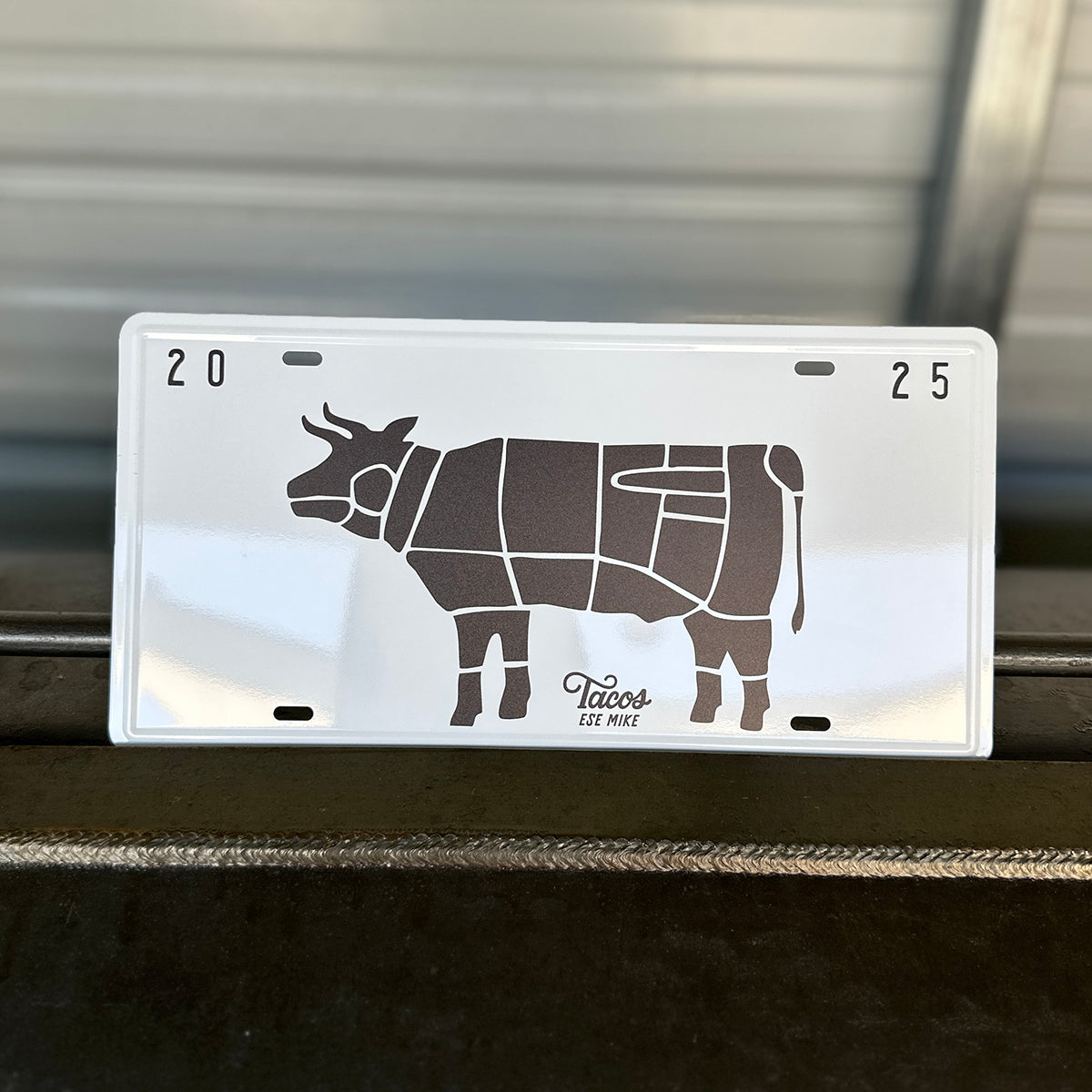 Beef Cuts - Metal License Plate Sign