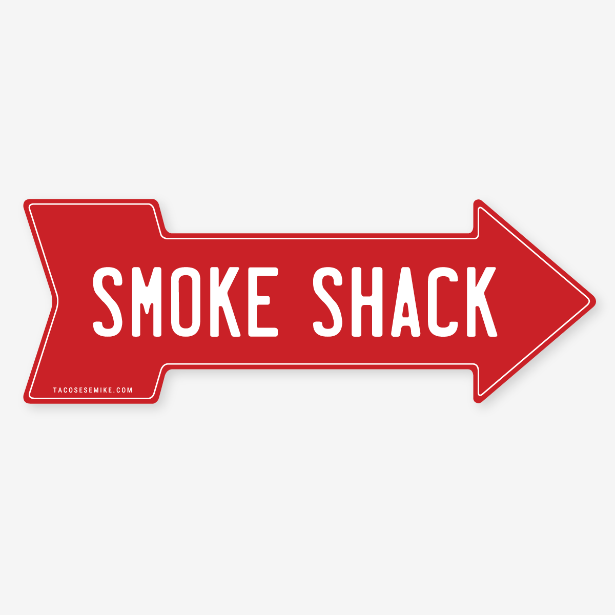 Smoke Shack Mini Sign Sticker