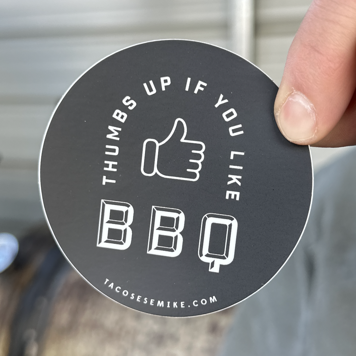 Thumbs Up If You Like BBQ Sticker